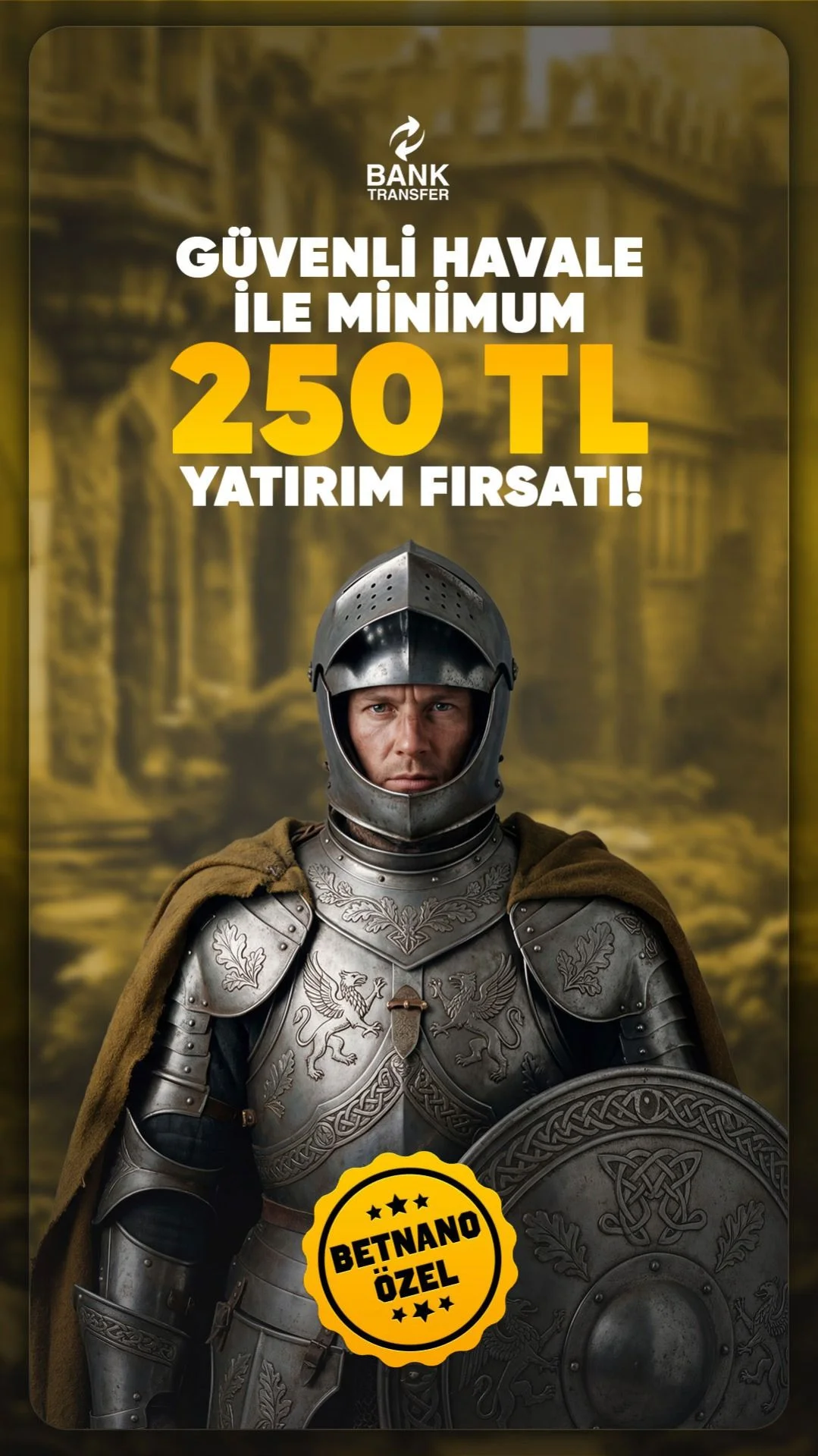 250 TL Havale İmkânı!
